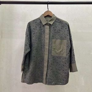 Leilian new cotton Eyelet blouse Size M